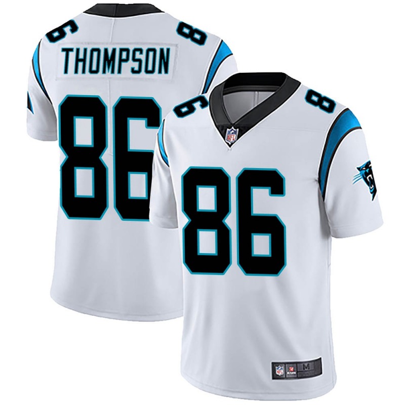 Men's Carolina Panthers #86 Colin Thompson White Vapor Untouchable Limited Stitched Jersey